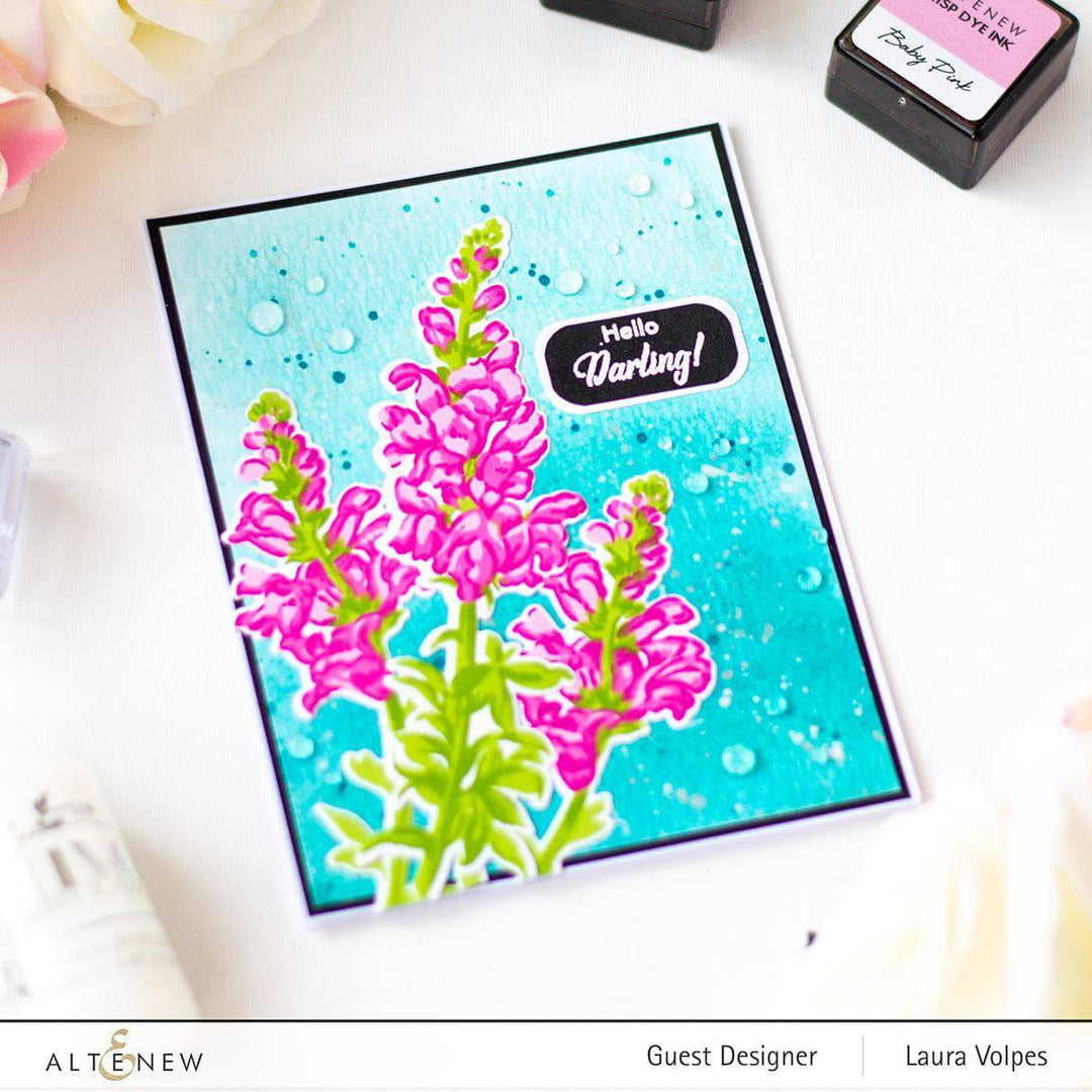 Altenew Build-A-Flower Set Build-A-Flower: Snapdragon Layering Stamp & Die Set & Ink Bundle