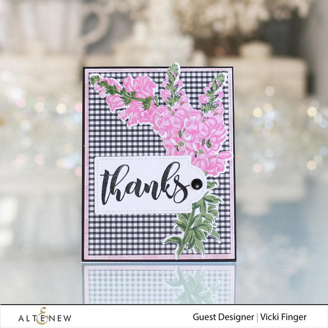 Altenew Build-A-Flower Set Build-A-Flower: Snapdragon Layering Stamp & Die Set & Ink Bundle