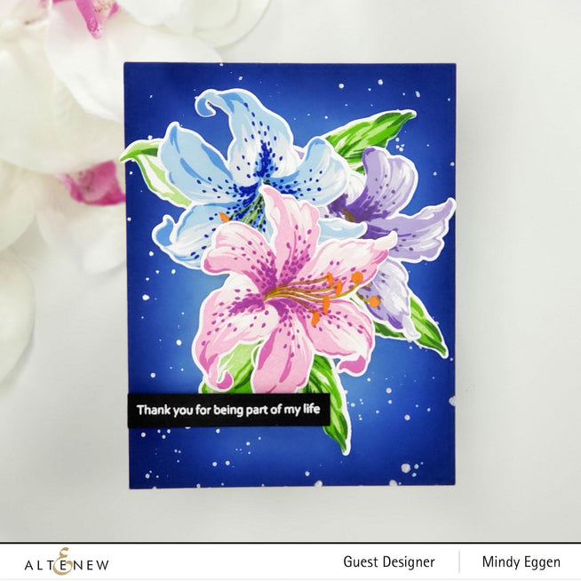 Altenew Build-A-Flower Set Build-A-Flower: Stargazer Layering Stamp & Die Set & Ink Bundle