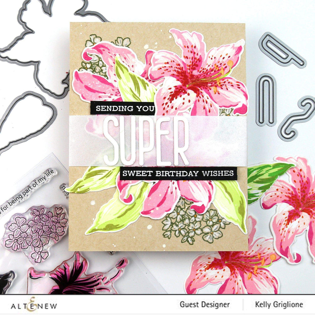 Altenew Build-A-Flower Set Build-A-Flower: Stargazer Layering Stamp & Die Set & Ink Bundle