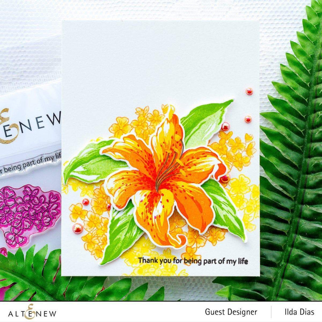 Altenew Build-A-Flower Set Build-A-Flower: Stargazer Layering Stamp & Die Set & Ink Bundle