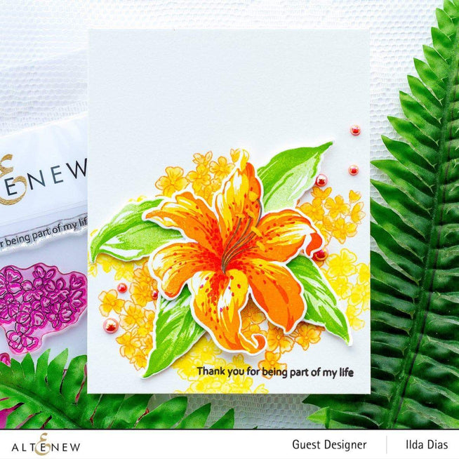 Altenew Build-A-Flower Set Build-A-Flower: Stargazer Layering Stamp & Die Set & Ink Bundle