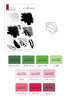 Altenew Build-A-Flower Set Build-A-Flower: Torch Ginger Layering Stamp & Die Set & Ink Bundle