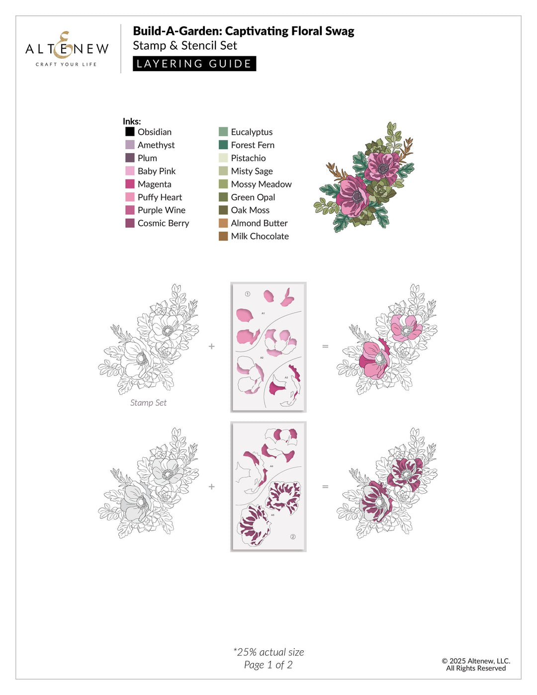 Build-A-Garden: Captivating Floral Swag & Add-on Die Bundle