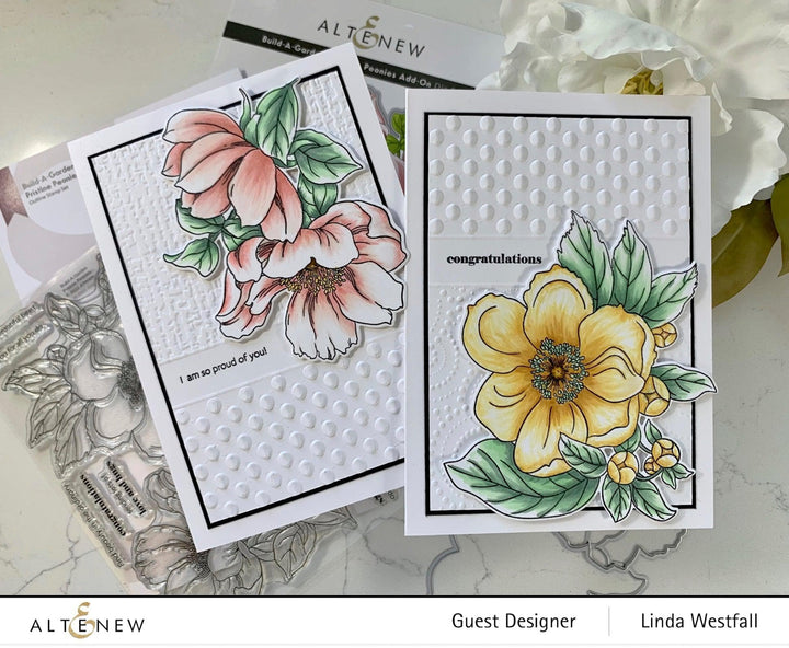 Altenew Build-A-Garden Bundle Build-A-Garden: Pristine Peonies & Add-On Die Bundle