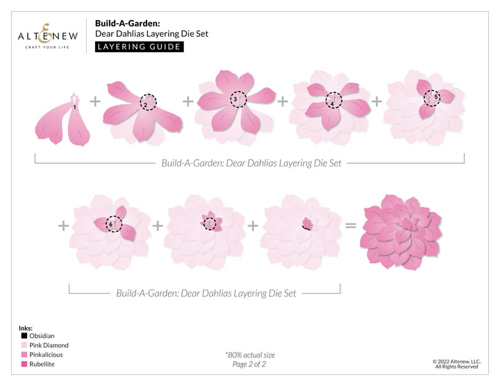 Altenew Build-A-Garden Set Build-A-Garden: Dear Dahlias