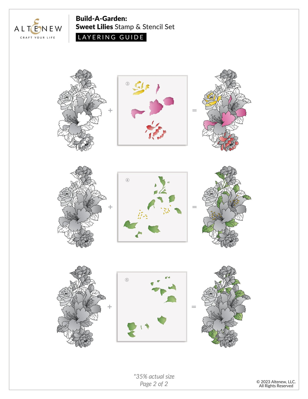 Altenew Build-A-Garden Set Build-A-Garden: Sweet Lilies