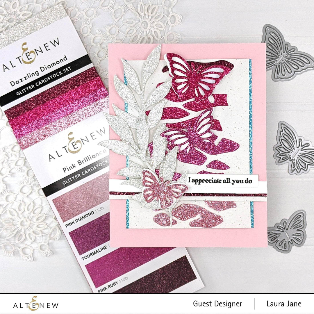 Part A-Glitz Art Craft Co.,LTD Cardstock Glitter Cardstock Set - Dazzling Diamond
