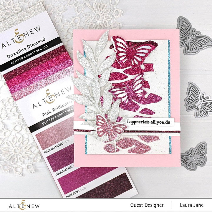 Part A-Glitz Art Craft Co.,LTD Cardstock Glitter Cardstock Set - Dazzling Diamond