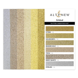 Part A-Glitz Art Craft Co.,LTD Cardstock Glitter Cardstock Set - Gilded