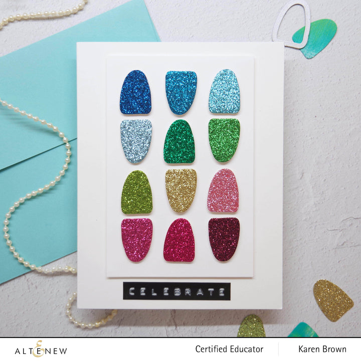 Part A-Glitz Art Craft Co.,LTD Cardstock Glitter Cardstock Set - Gilded