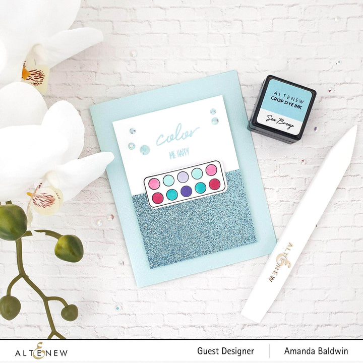 Part A-Glitz Art Craft Co.,LTD Cardstock Glitter Gradient Cardstock Set - Ocean Reflection