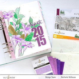 Part A-Glitz Art Craft Co.,LTD Cardstock Glitter Gradient Cardstock Set - Purple Galore