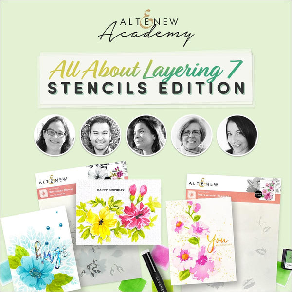 All About Layering 7 - Stencil Edition Online Cardmaking Class