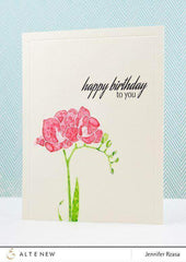 Altenew Creativity Kit Featurette Bold Stamped Sentiment Background Class