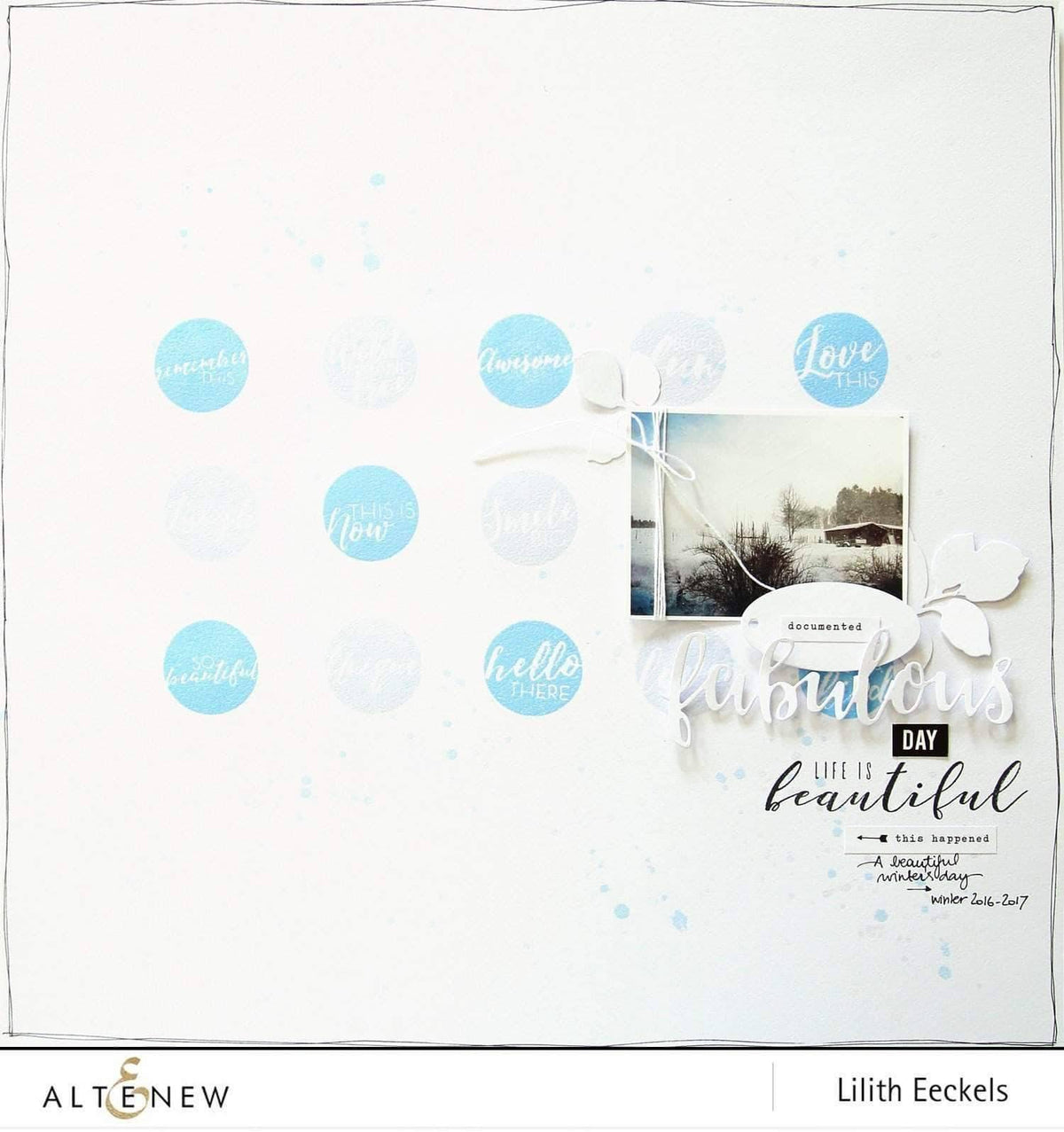 Altenew Creativity Kit Featurette Bold Stamped Sentiment Background Class