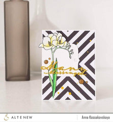 Altenew Creativity Kit Featurette Bold Stamped Sentiment Background Class