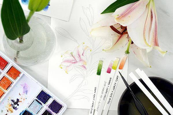Altenew Class Botanical Illustration Inspired Watercolor: Advanced Watercolor Techniques Online Class