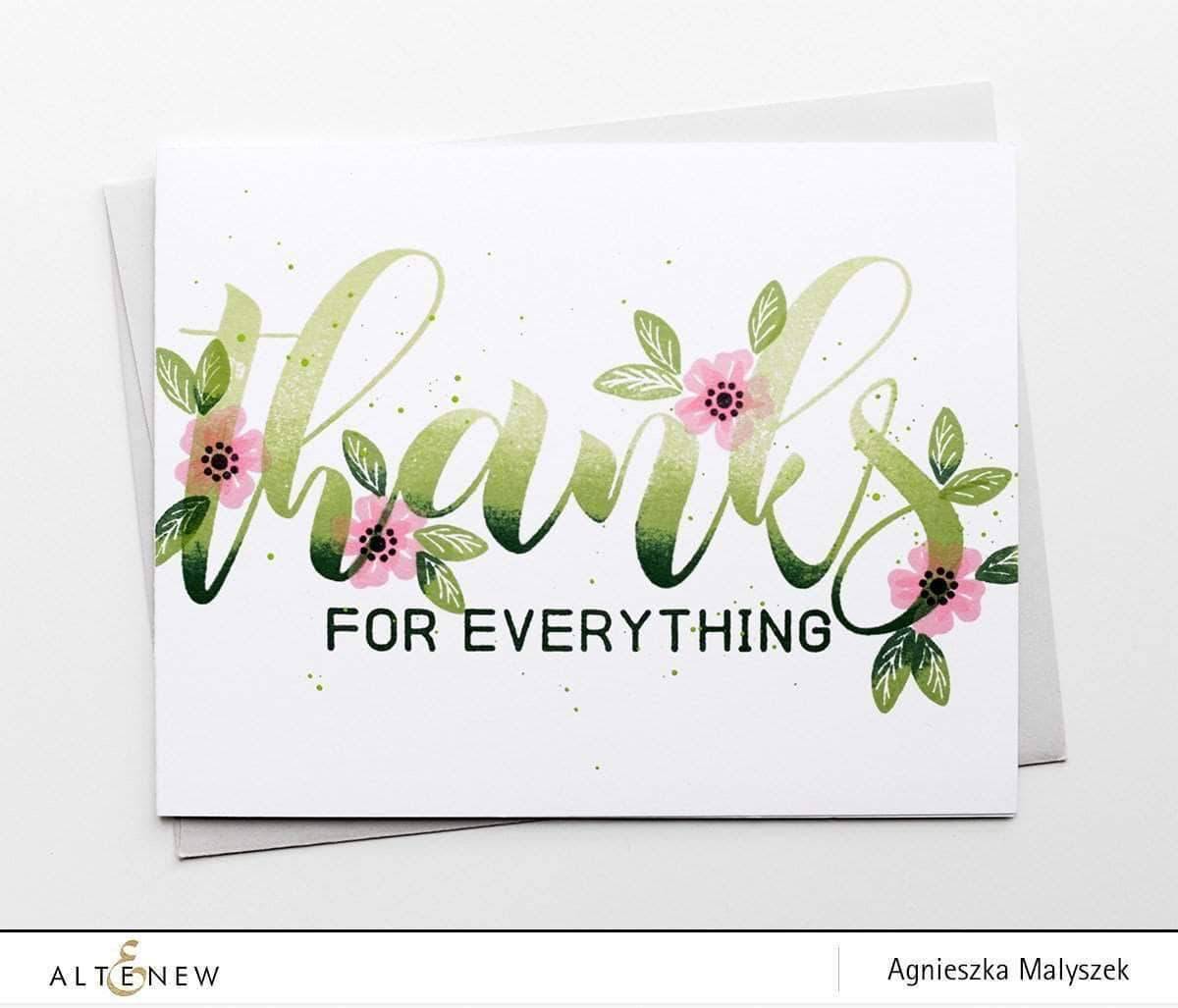 Altenew Creativity Kit Featurette Creating a Garden with Stamped Die-Cuts Class