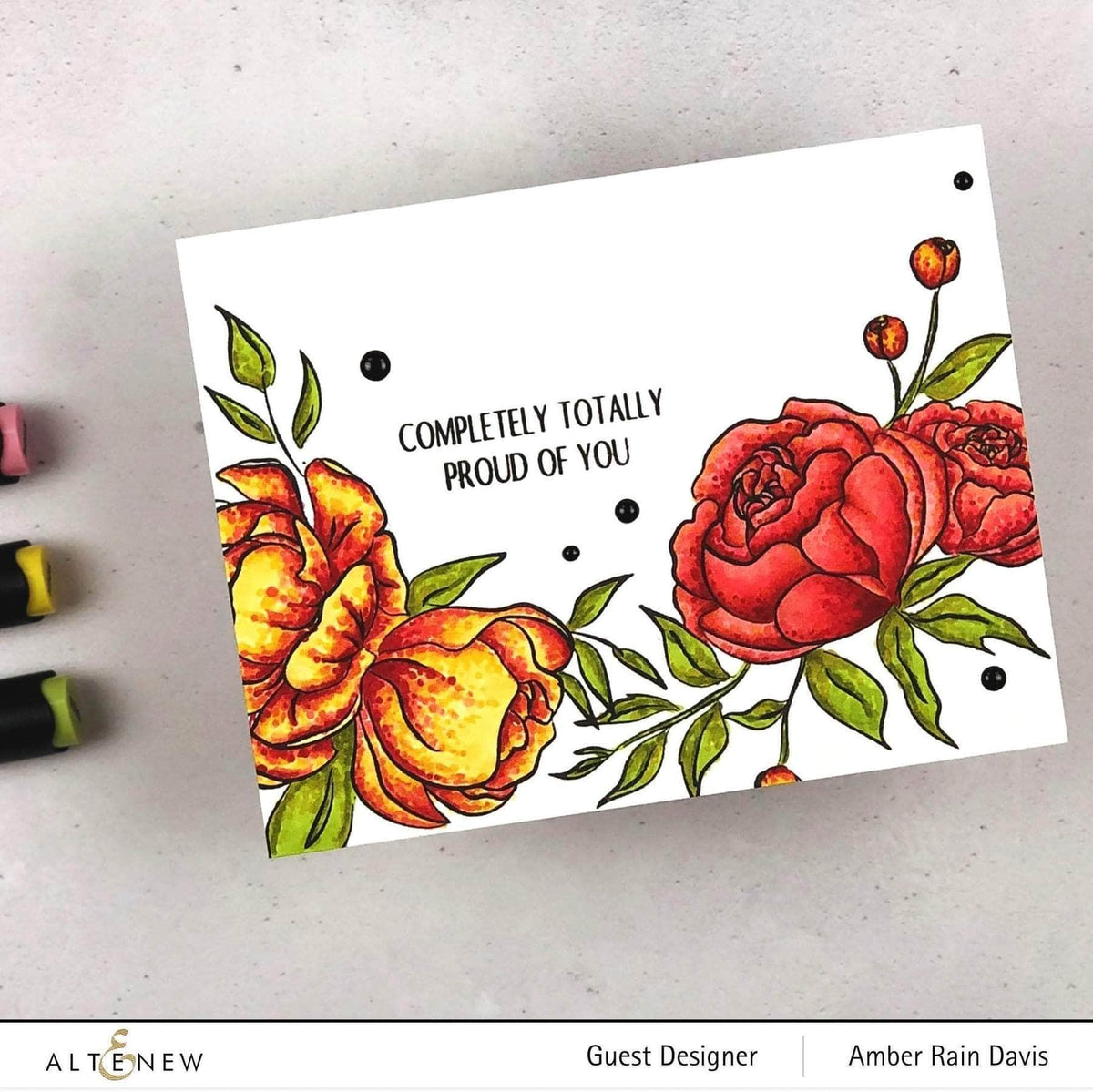 Altenew Creativity Kit Featurette Die-Cut Drop Shadow Effect Class