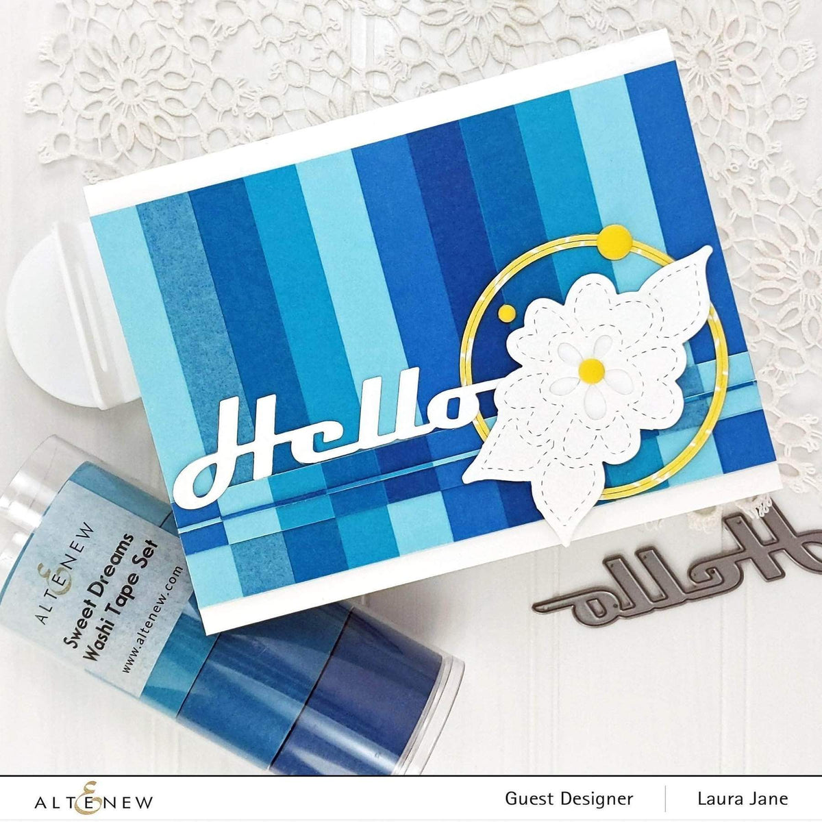 Altenew Creativity Kit Featurette How to Create Custom Backgrounds with Washi Tape Class