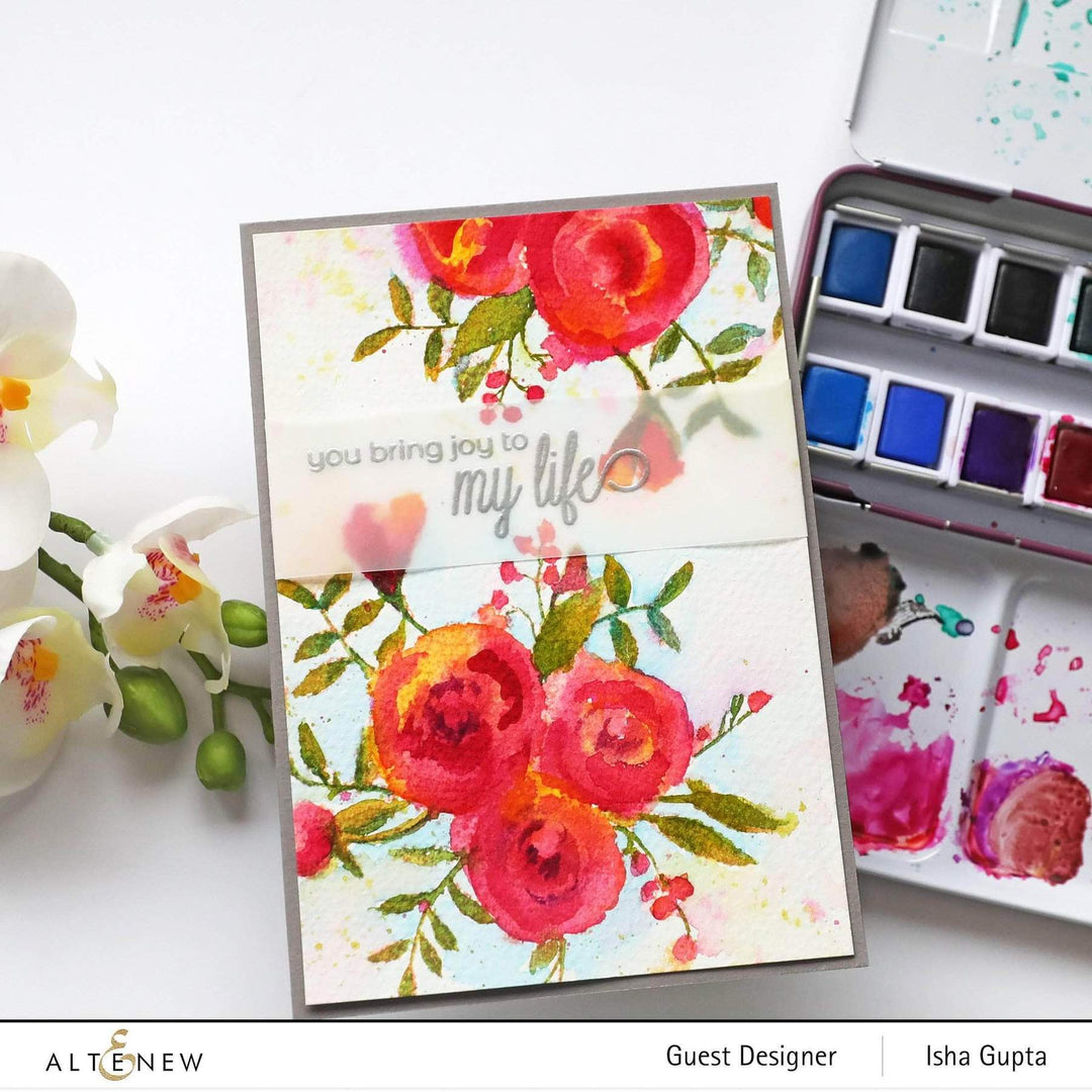 Altenew Creativity Kit Featurette Making Florals Pop Off a Dark Background Class