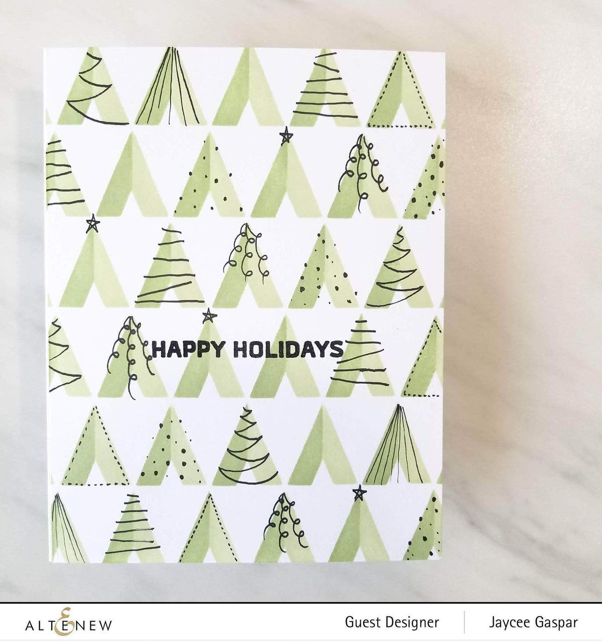 Altenew Creativity Kit Featurette Multi Heat Embossed Resist Background Class