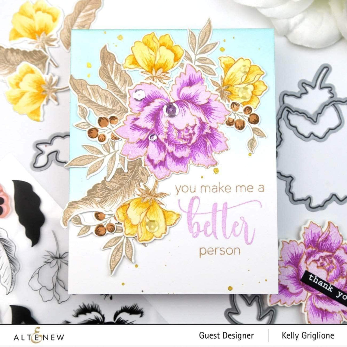 Altenew Creativity Kit Featurette Soften Images with Spritzing Class