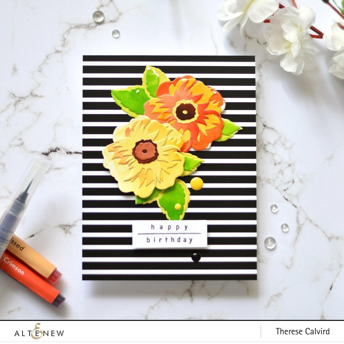 Altenew Creativity Kit Featurette Stamped Sentiment Backgrounds Class
