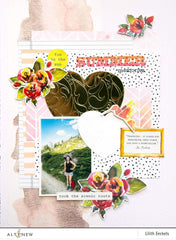 Altenew Creativity Kit Featurette Stamping Over a Stenciled Design Class