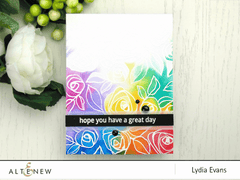 Altenew Creativity Kit Featurette Stamping Through Negative Die-Cuts Class