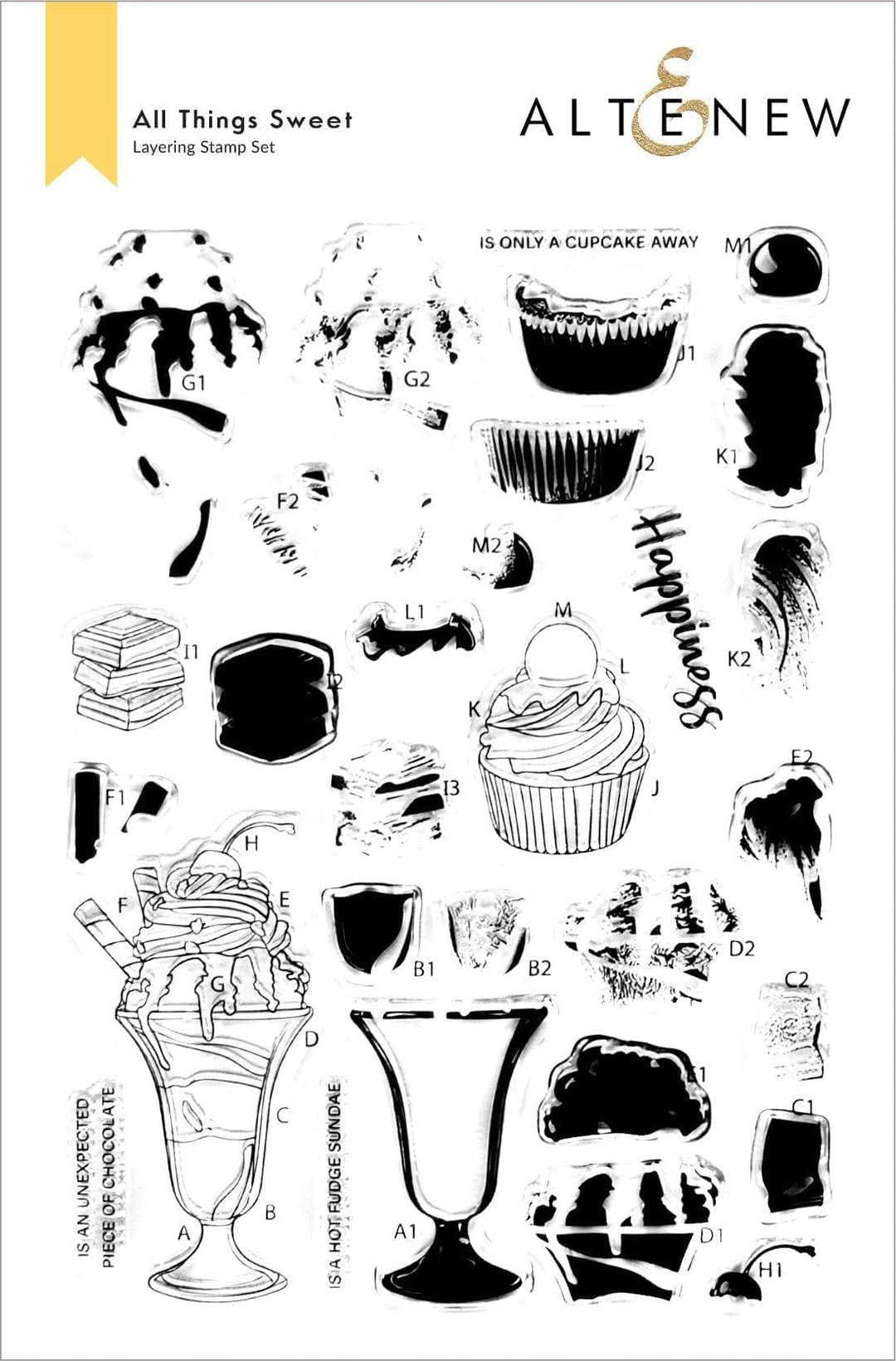 Photocentric Clear Stamps All Things Sweet Stamp Set