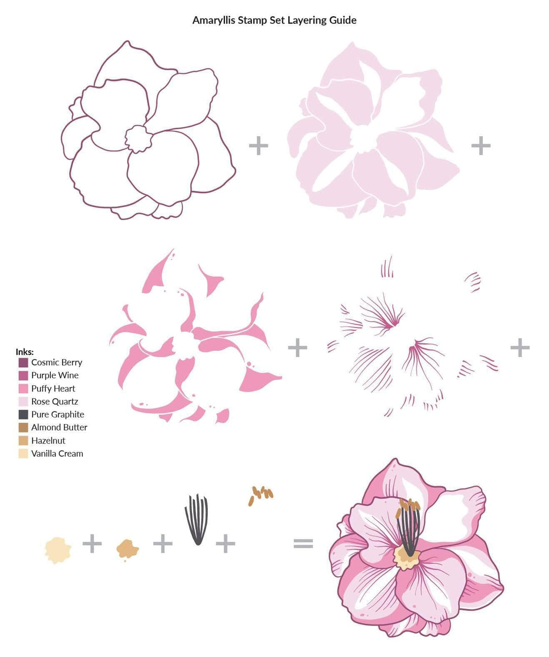 Photocentric Clear Stamps Amaryllis Stamp Set