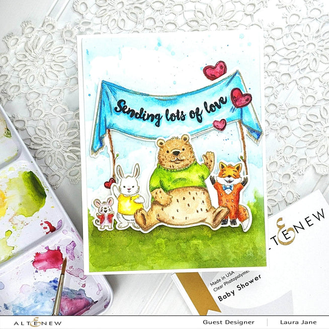 Photocentric Clear Stamps Baby Shower Stamp Set