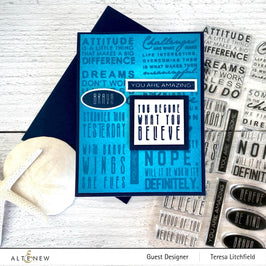 Photocentric Clear Stamps Block Sentiments Stamp Set
