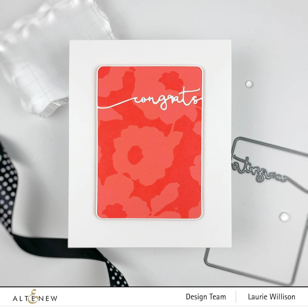 Photocentric Clear Stamps Bold Floral Drape Stamp Set