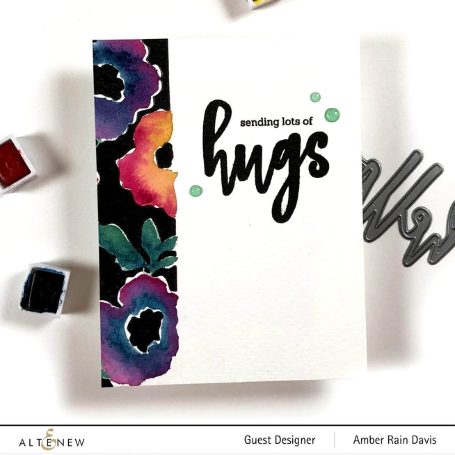 Photocentric Clear Stamps Bold Floral Drape Stamp Set
