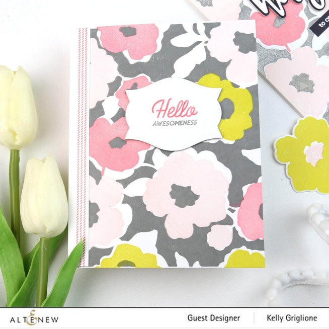 Photocentric Clear Stamps Bold Floral Drape Stamp Set