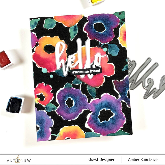Photocentric Clear Stamps Bold Floral Drape Stamp Set