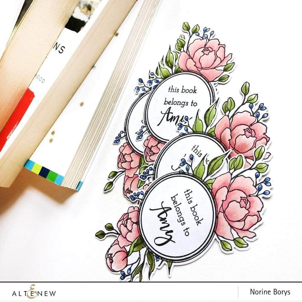 Photocentric Clear Stamps Book Club Stamp Set