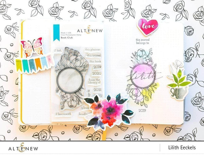 Photocentric Clear Stamps Book Club Stamp Set