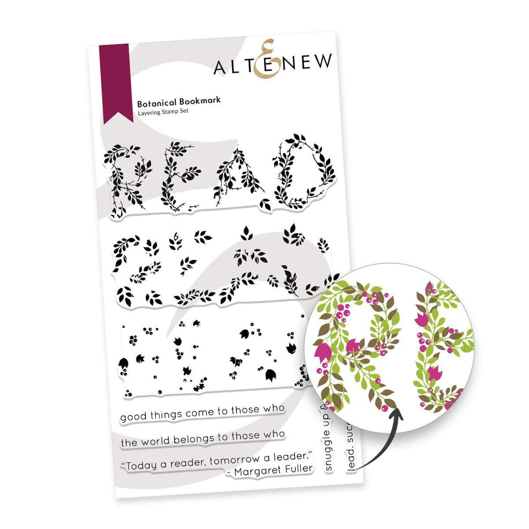 Photocentric Clear Stamps Botanical Bookmark Stamp Set