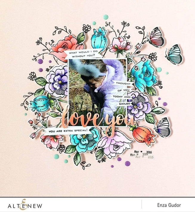 Photocentric Clear Stamps Botanical Garden Stamp Set