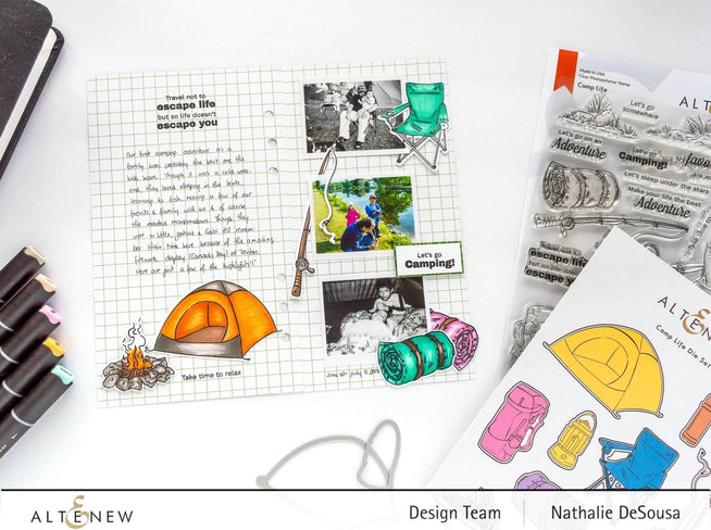 Photocentric Clear Stamps Camp Life Stamp Set