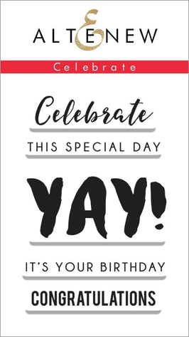 Photocentric Clear Stamps Celebrate Stamp Set
