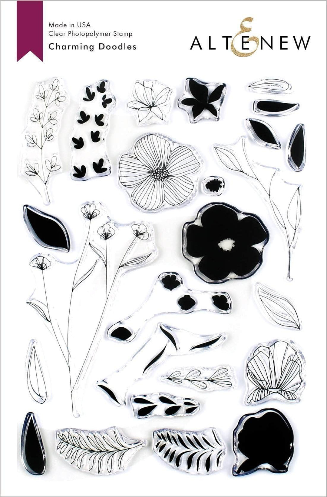 Photocentric Clear Stamps Charming Doodles Stamp Set