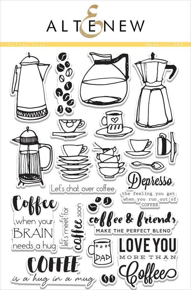 Photocentric Clear Stamps Coffee Love Stamp Set