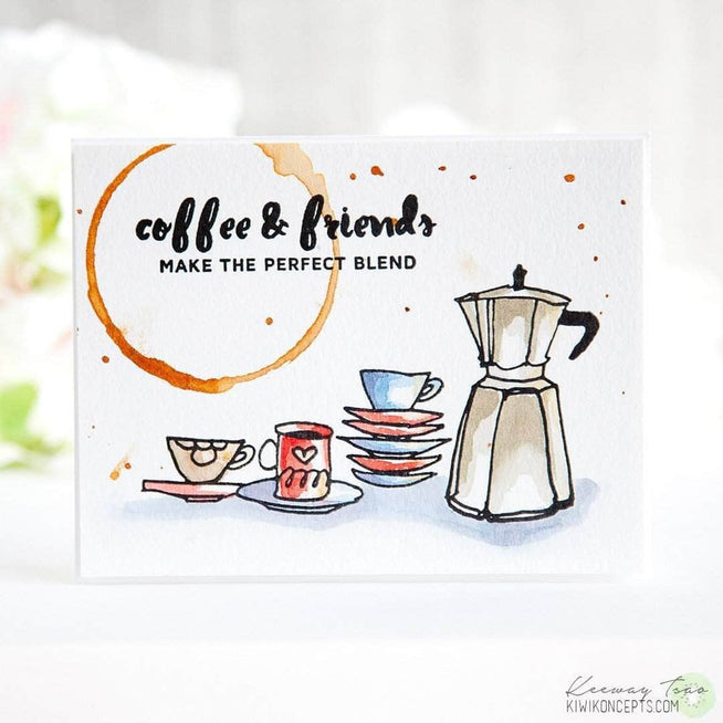 Photocentric Clear Stamps Coffee Ring Stamp Set