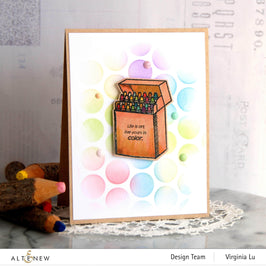 Photocentric Clear Stamps Colorful Crayons Stamp Set