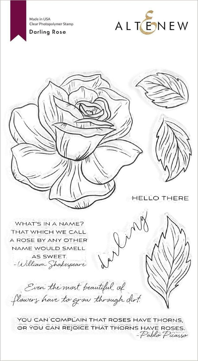 Photocentric Clear Stamps Darling Rose Stamp Set